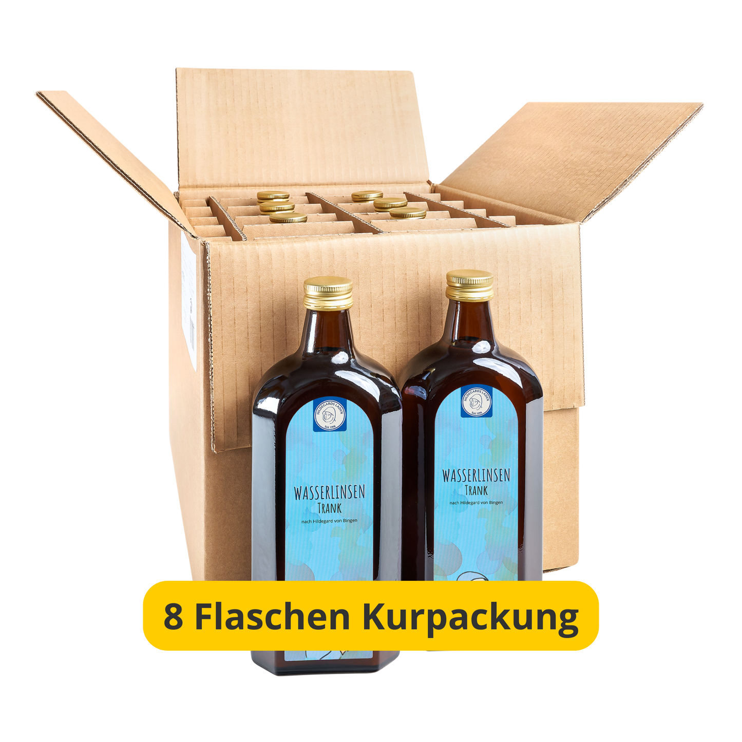 Wasserlinsen Trank 8 Flaschen Kurpackung 4000ml