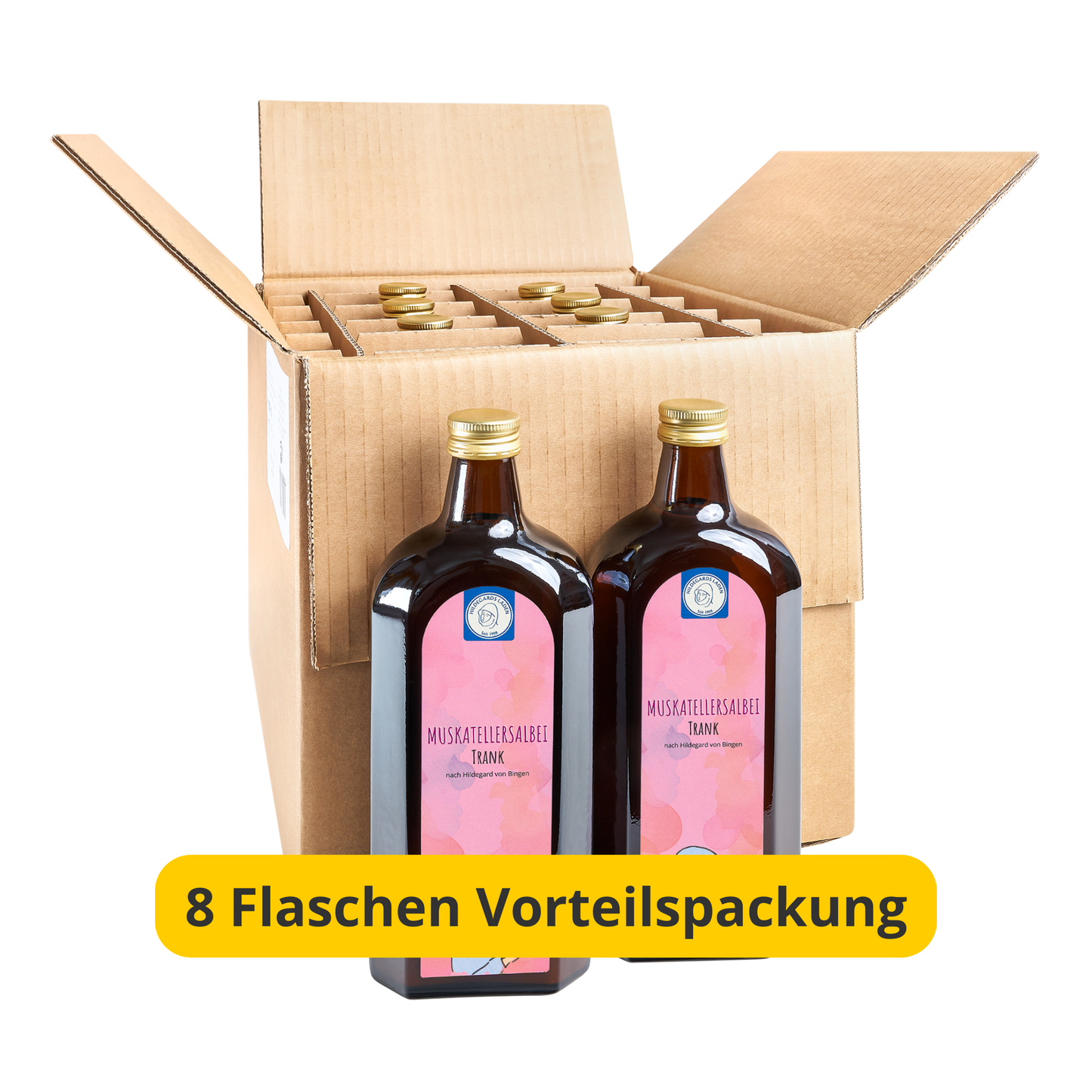 Muskatellersalbei Trank 8 Flaschen Vorteilspackung 4000ml