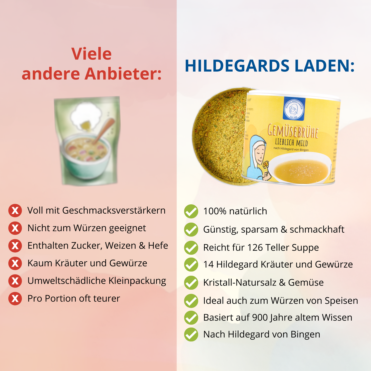Gemüsebrühe lieblich mild 380g
