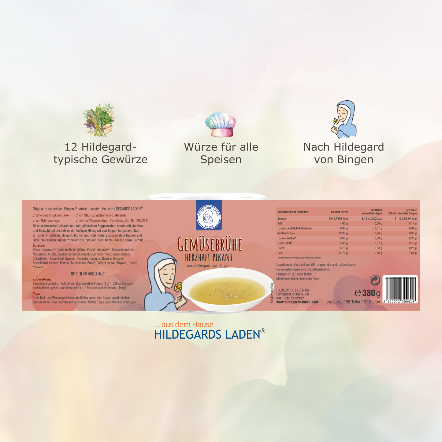 Gemüsebrühe herzhaft pikant 380g